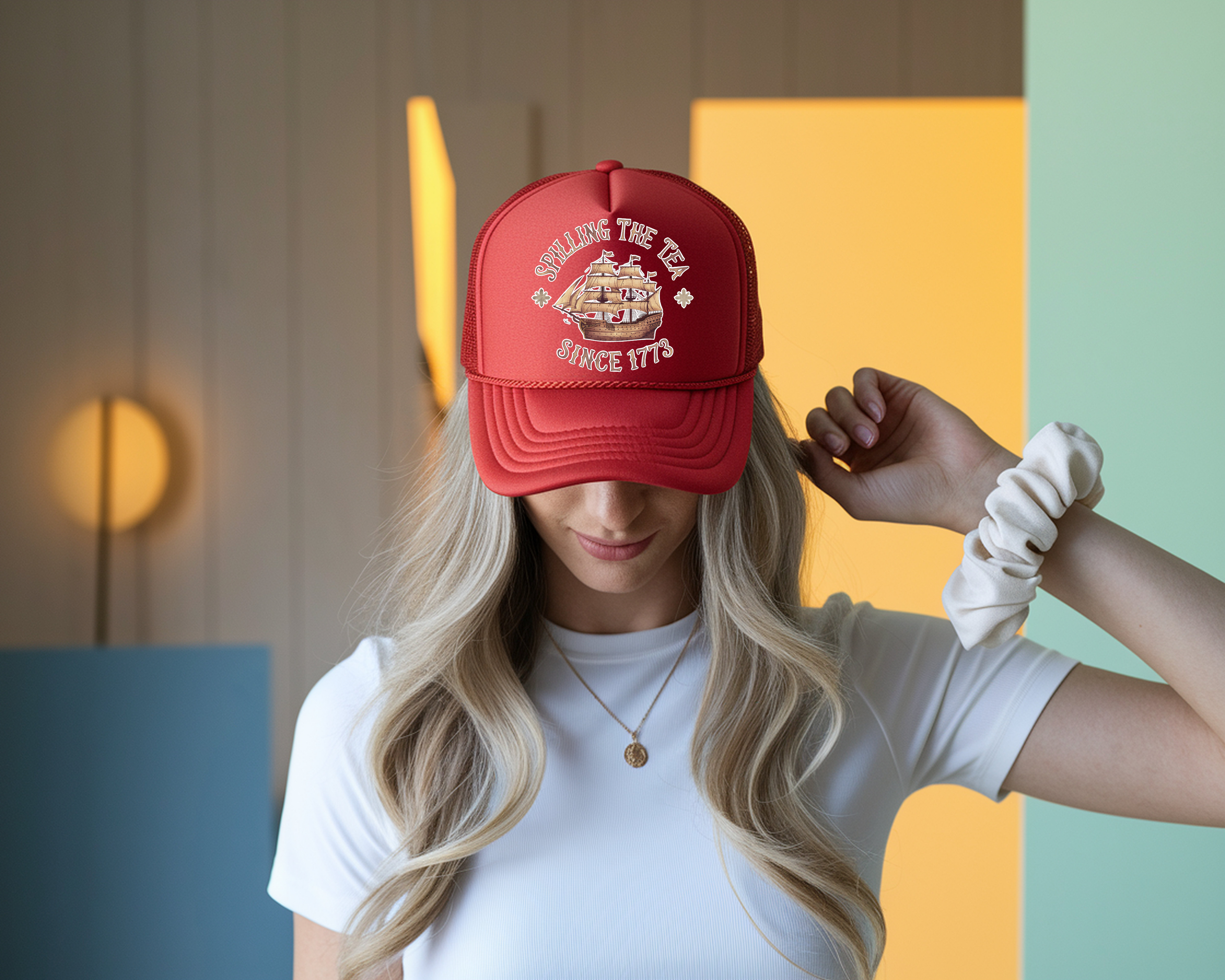 Spilling The Tea Since 1773 Trucker Hat