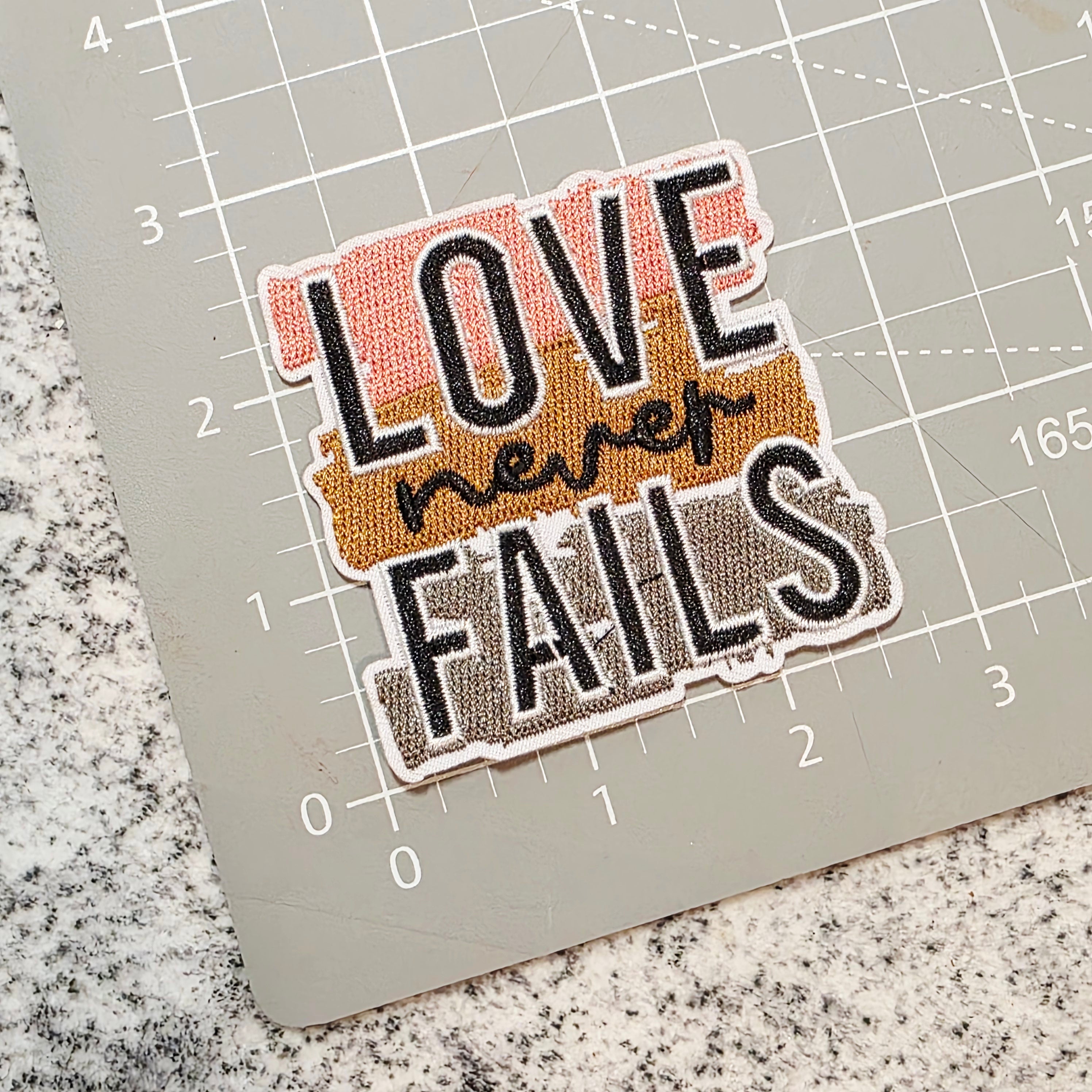 Love Never Fails Patch
