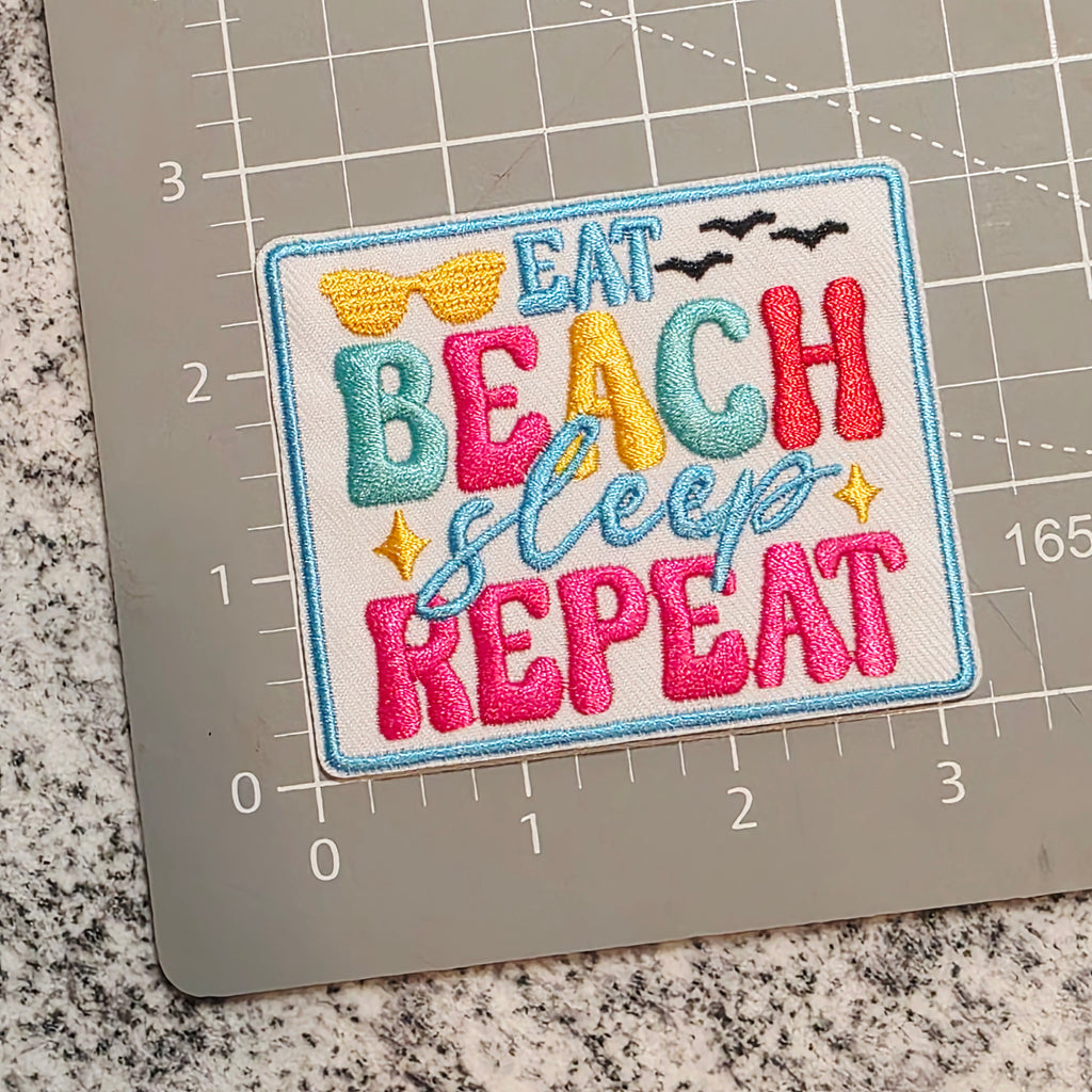 Eat Beach Sleep Repeat Patch