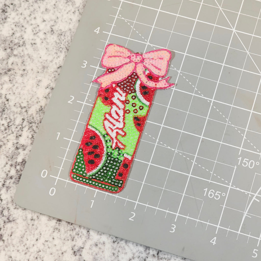 Green Watermelon Alani Iron On Patch
