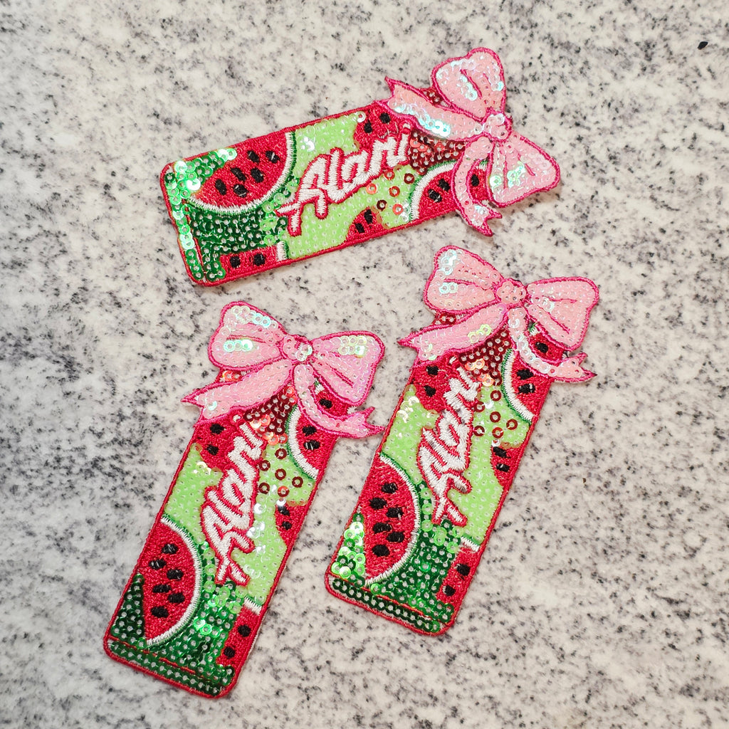 Green Watermelon Alani Iron On Patch
