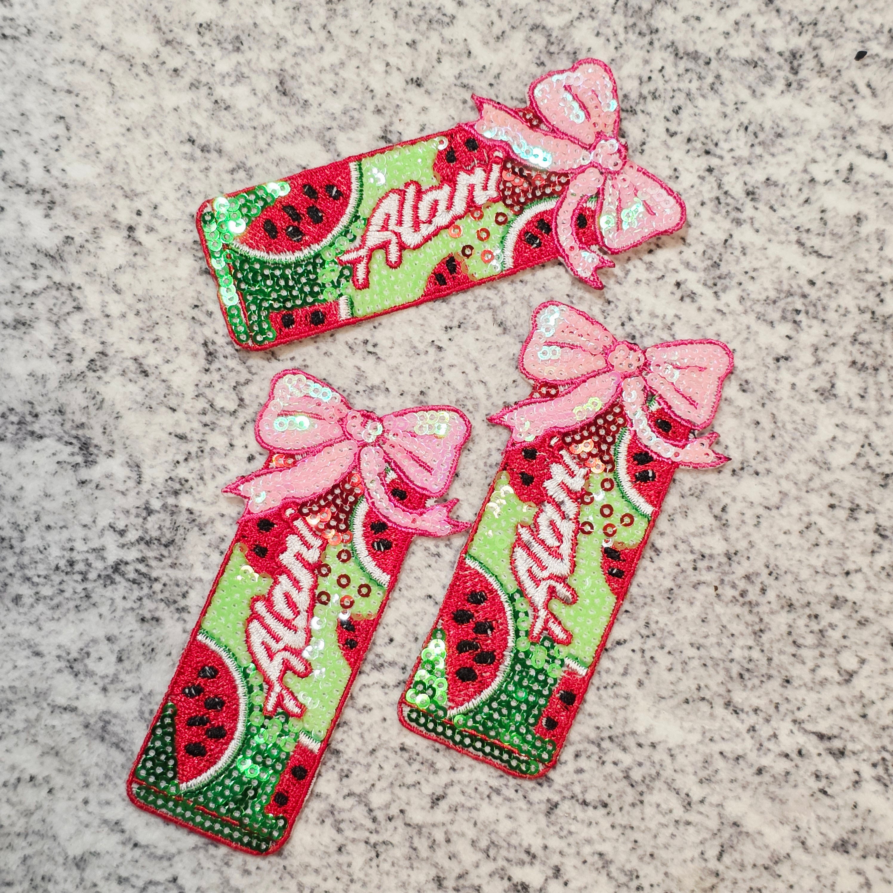 Green Watermelon Alani Iron On Patch
