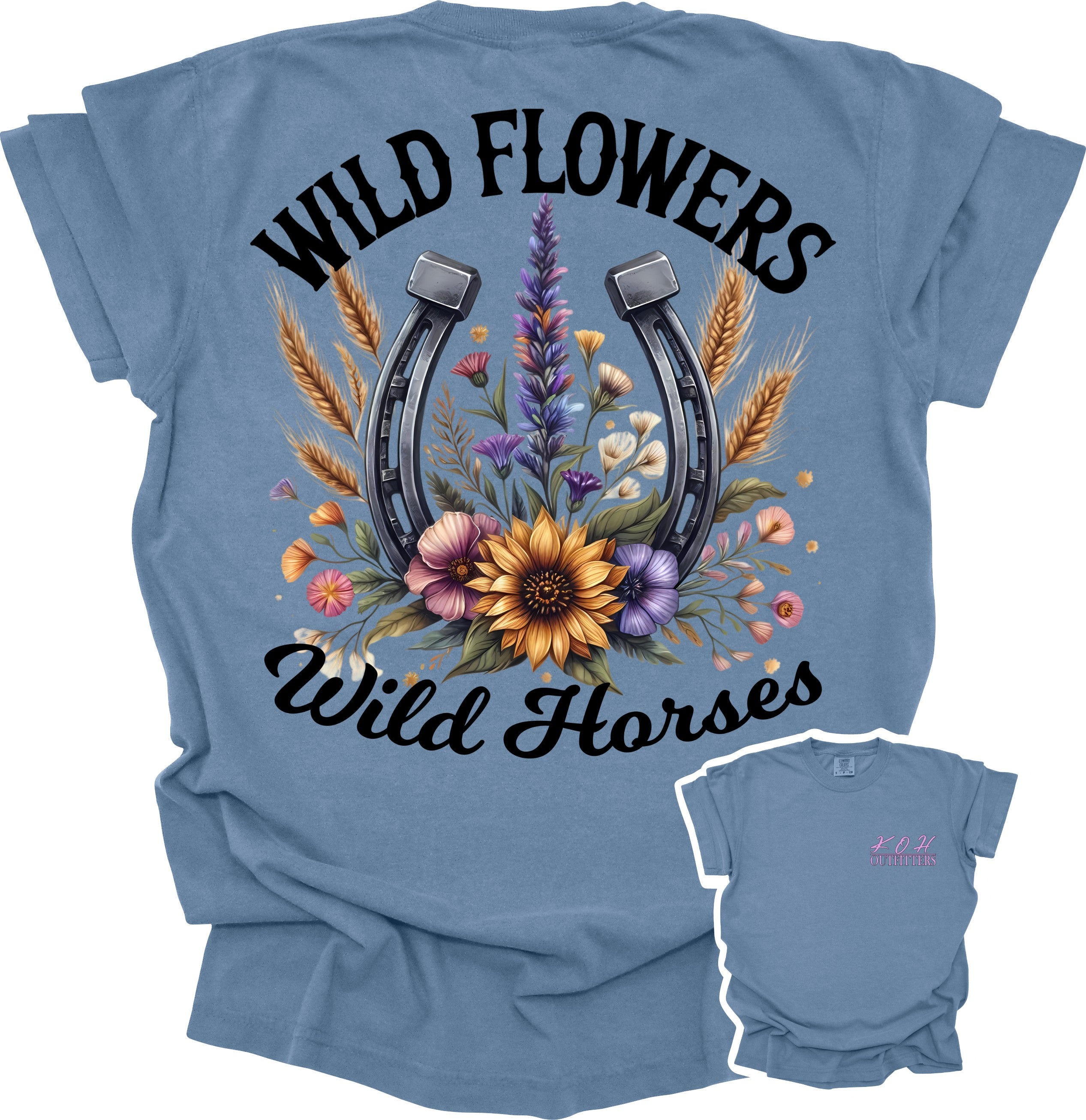 Wild Flowers Wild Horses
